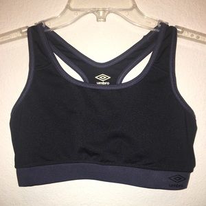 Umbro sports bra. Size small black racer back.